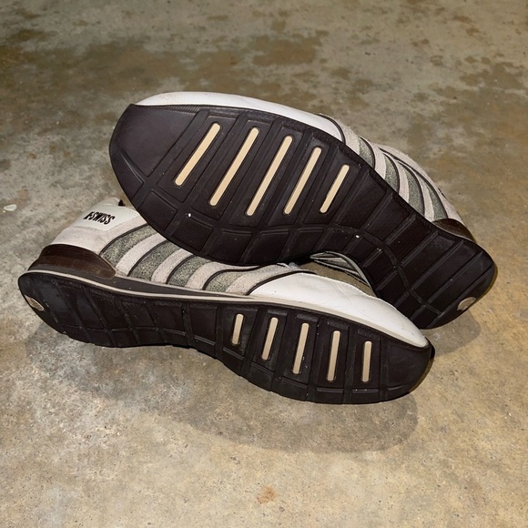 K-Swiss Men's Gray and White Sneakers - Picture 8 of 8